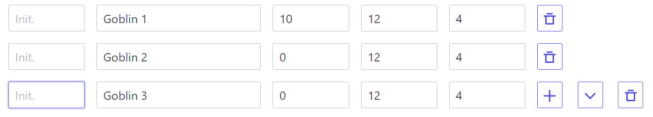 Three new lines for three different Goblins